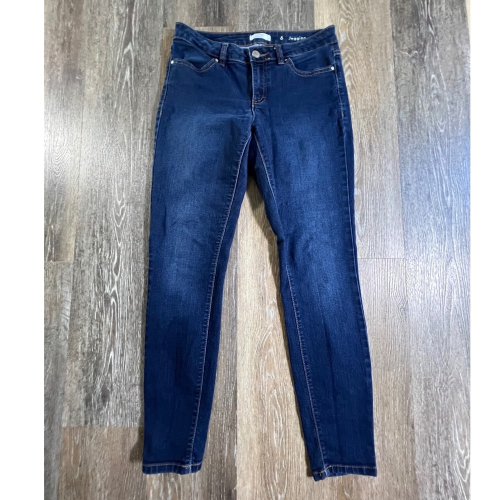 Lauren Conrad Jegging Women Size 6 Dark Wash Blue Denim Stretch Skinny Jeans